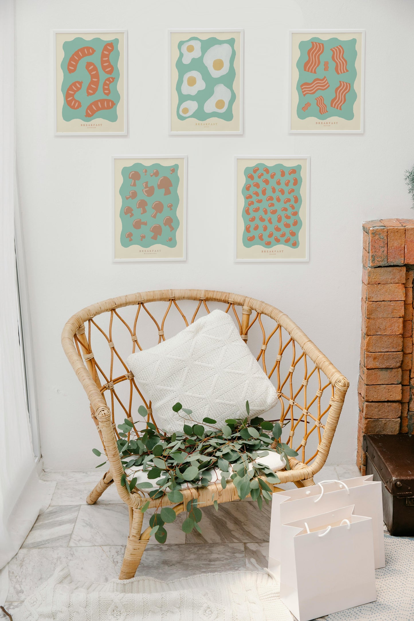 Playful Bacon Breakfast Art Print – A4