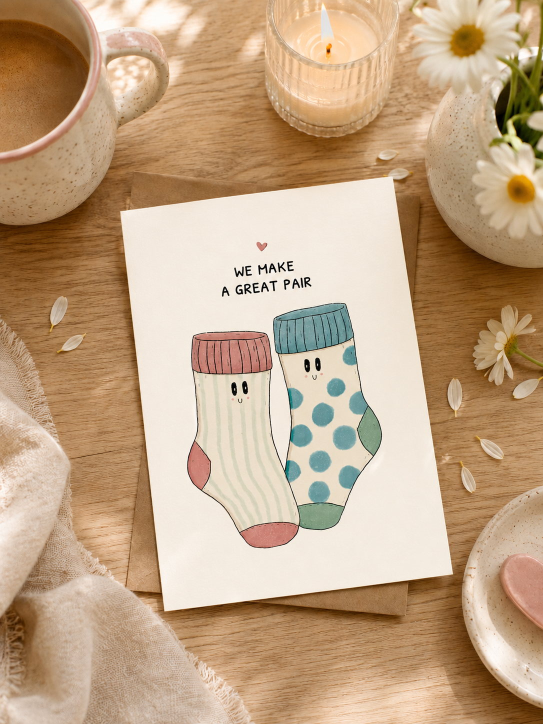 We Make A Great Pair Greeting Card