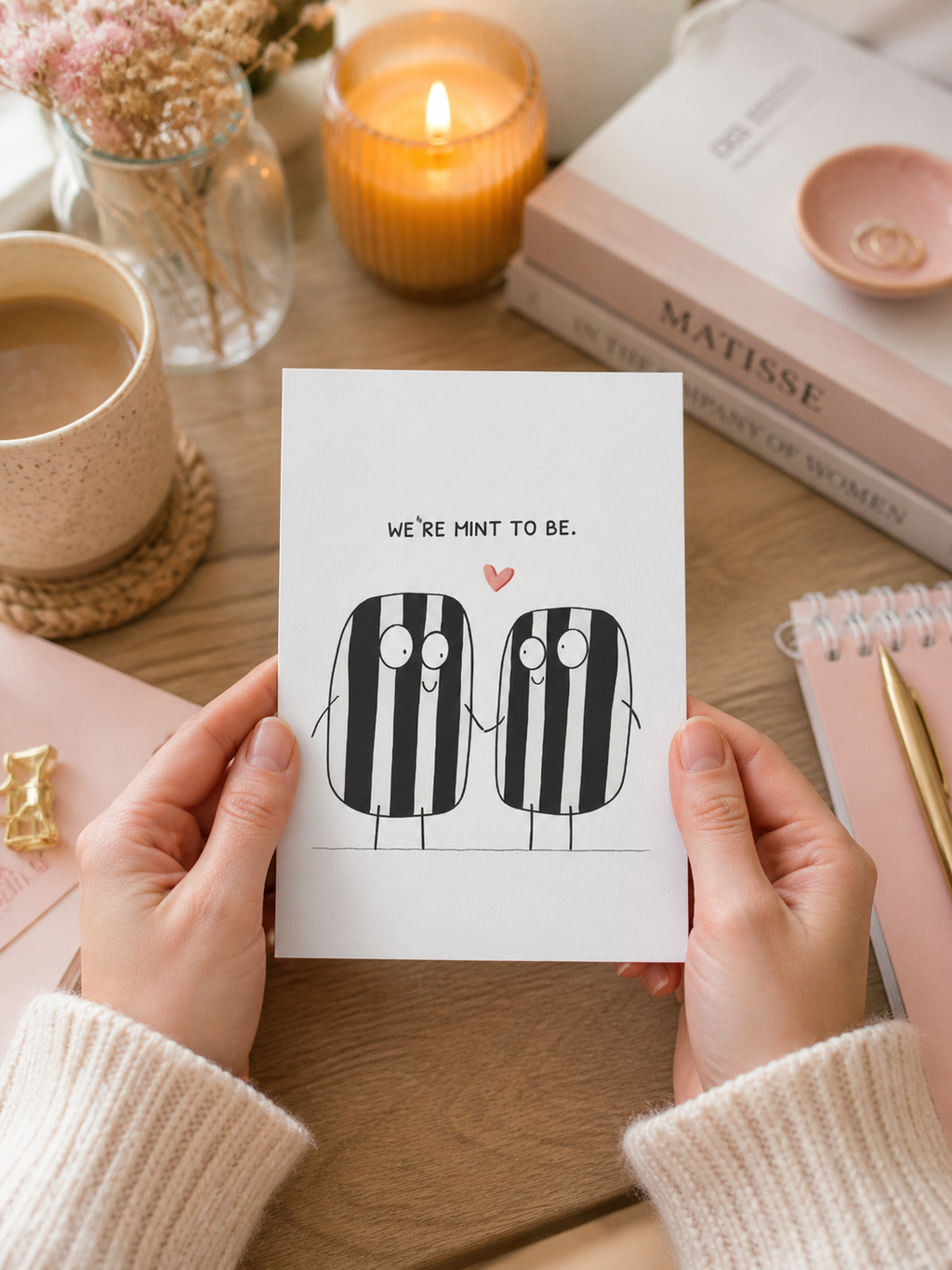 We’re Mint To Be Card – Illustrated A6 Greeting Card