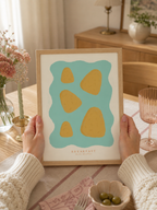 Minimalist Hash Brown Art Print – A4 Wall Decor from the Breakfast Series