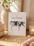 Herd It’s Your Birthday Card – Funny Cow Illustrated A6 Birthday Card