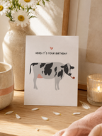 Herd It’s Your Birthday Card – Funny Cow Illustrated A6 Birthday Card