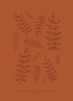 Rowan Leaf Art Print – Sustainable Hand-Illustrated A4 Wall Art