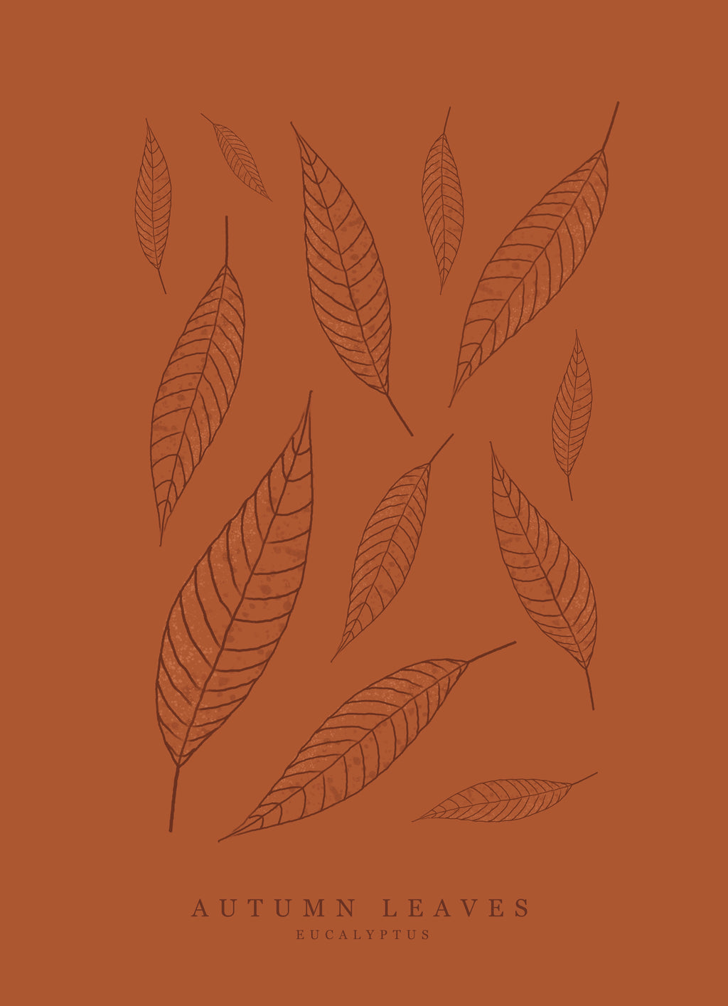 Eucalyptus Leaf Art Print – Eco-Friendly A4 Botanical Illustration