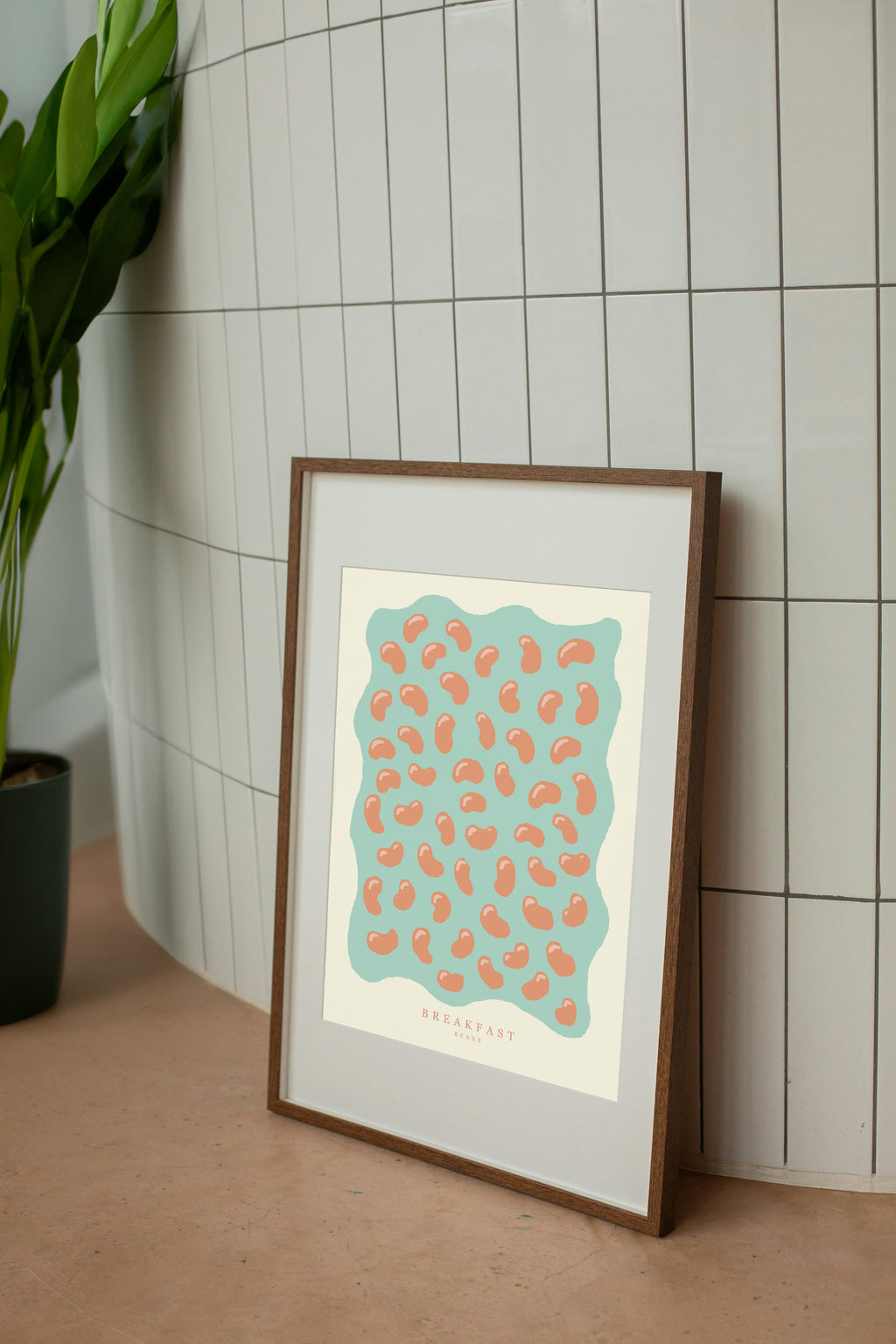 Playful Beans Breakfast Art Print – A4
