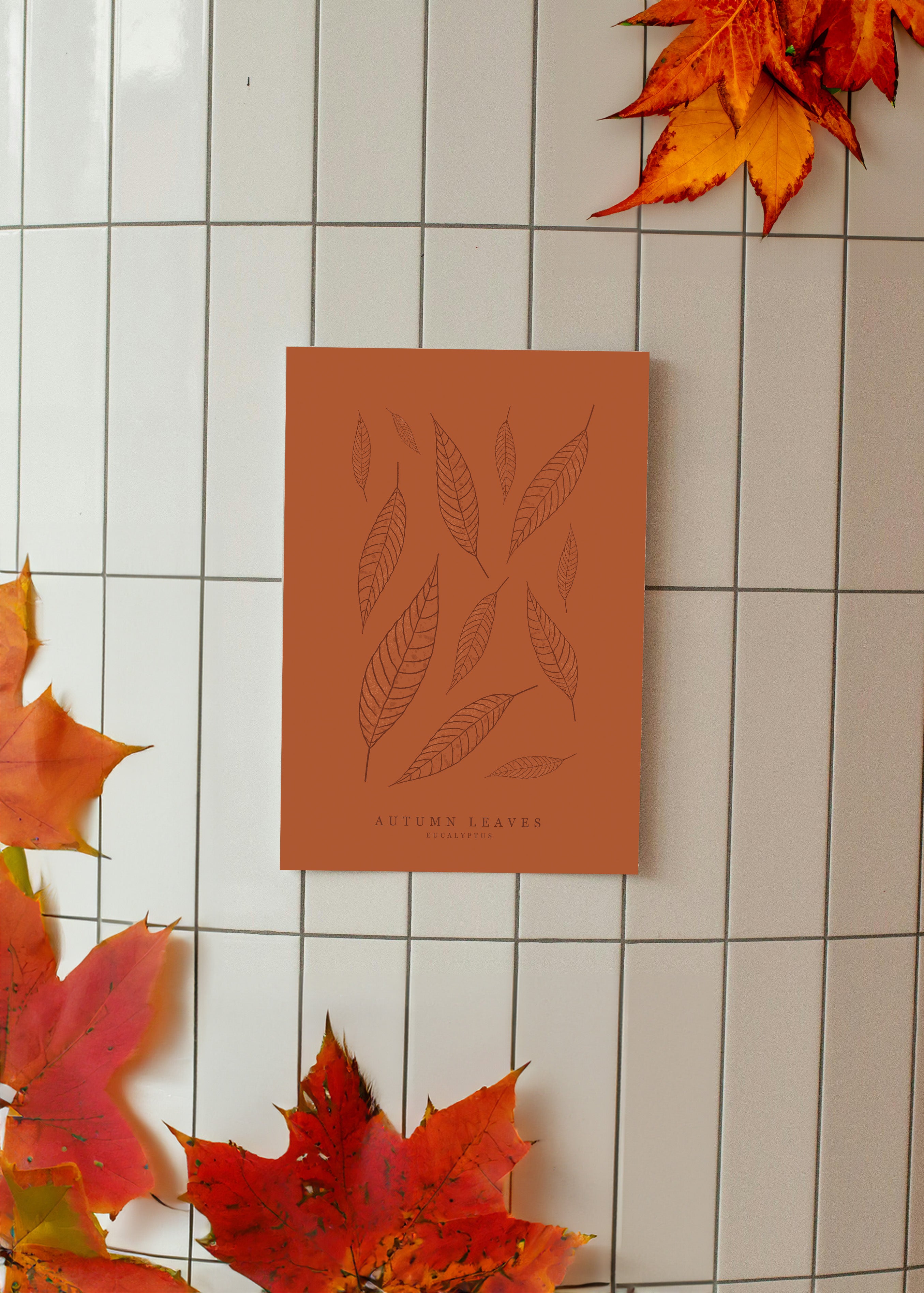 Eucalyptus Leaf Art Print – Eco-Friendly A4 Botanical Illustration